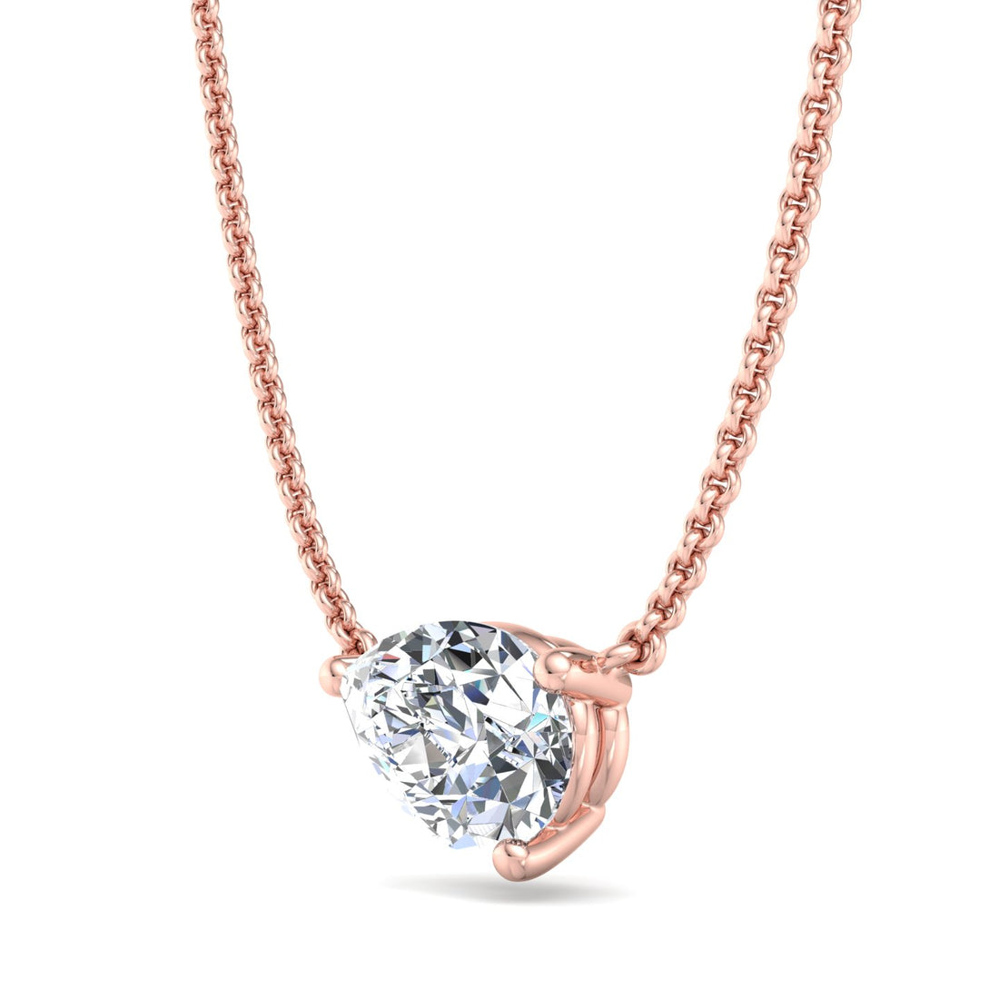 Gold Solitaire Pendant
