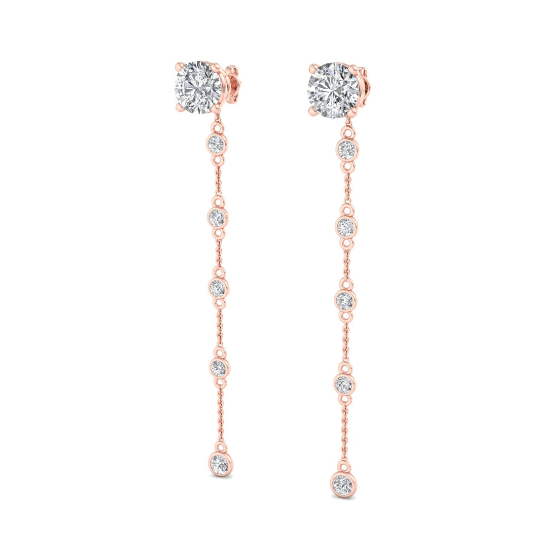 Minimal pear-cut diamond drop earrings – KRISHNASHRAY JEWELS Singapore exclusive