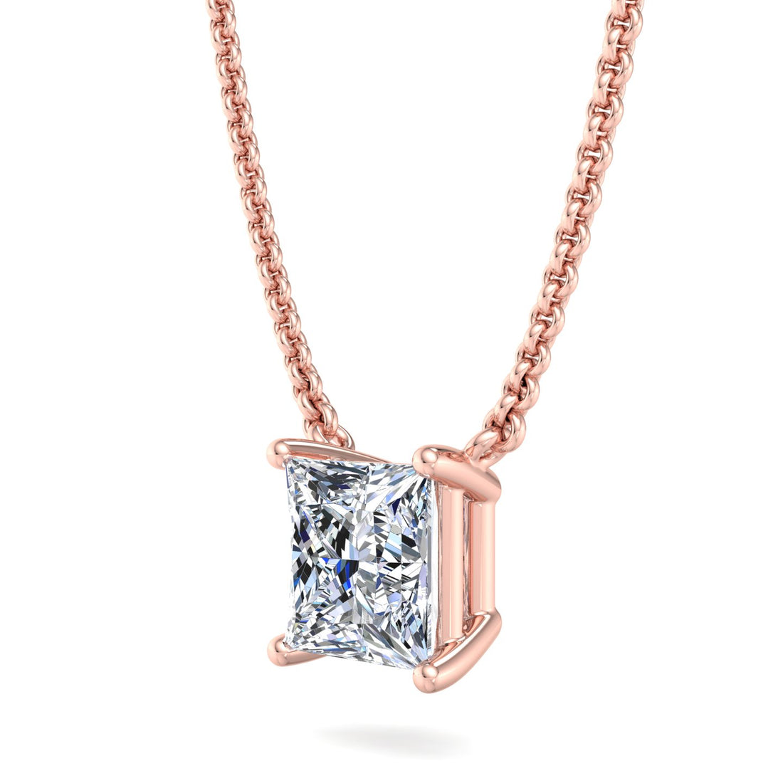 Gold Chain Pendant with Diamond