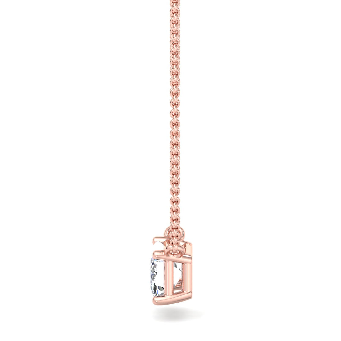 Silver Solitaire Pendant