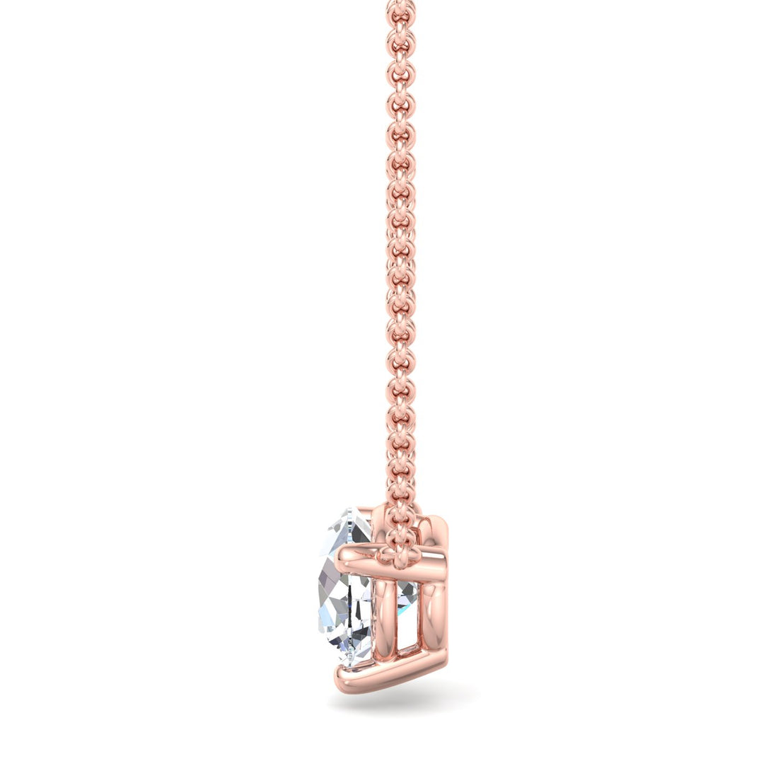 Gold Solitaire Pendant