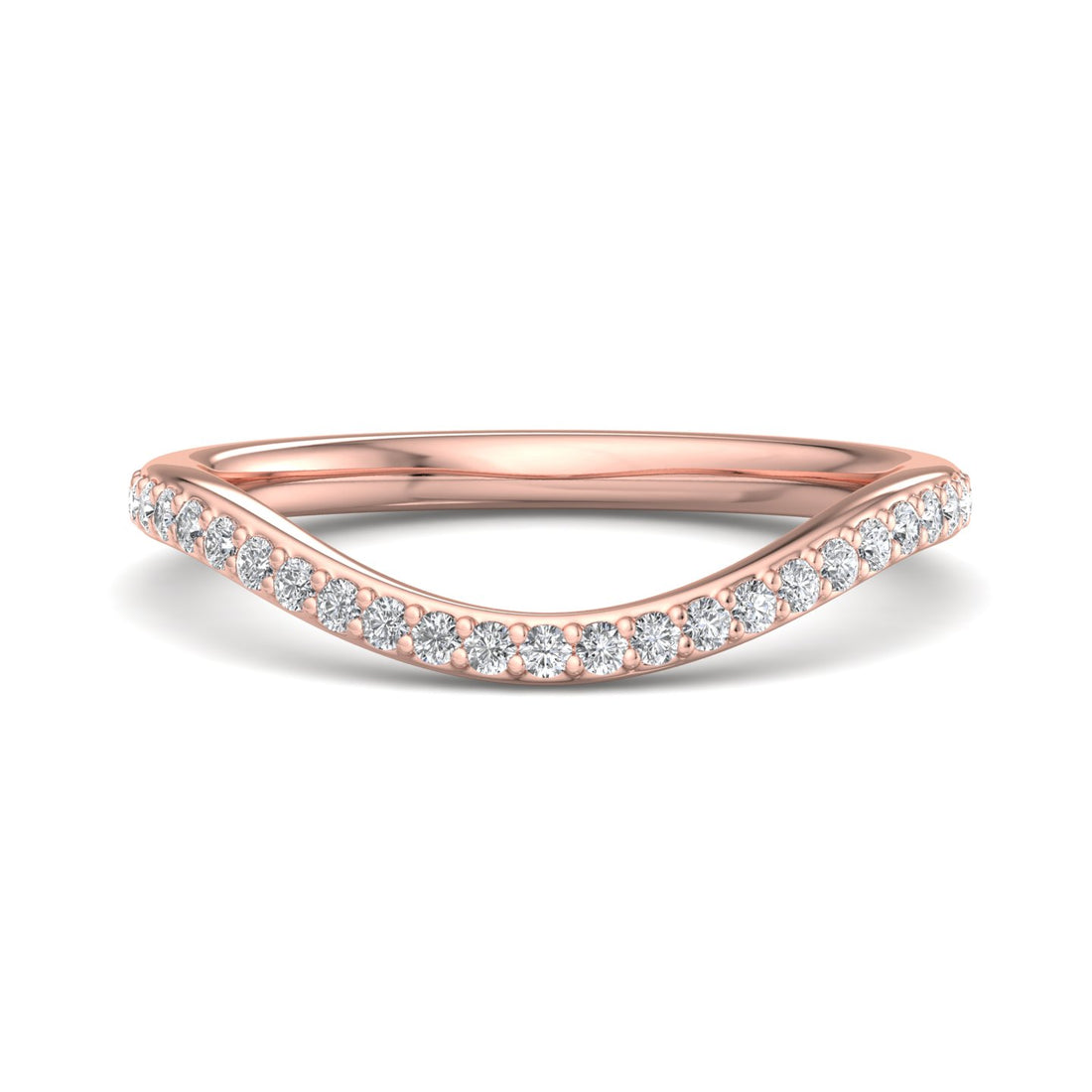 Curved Diamond Ring - Krishnashray