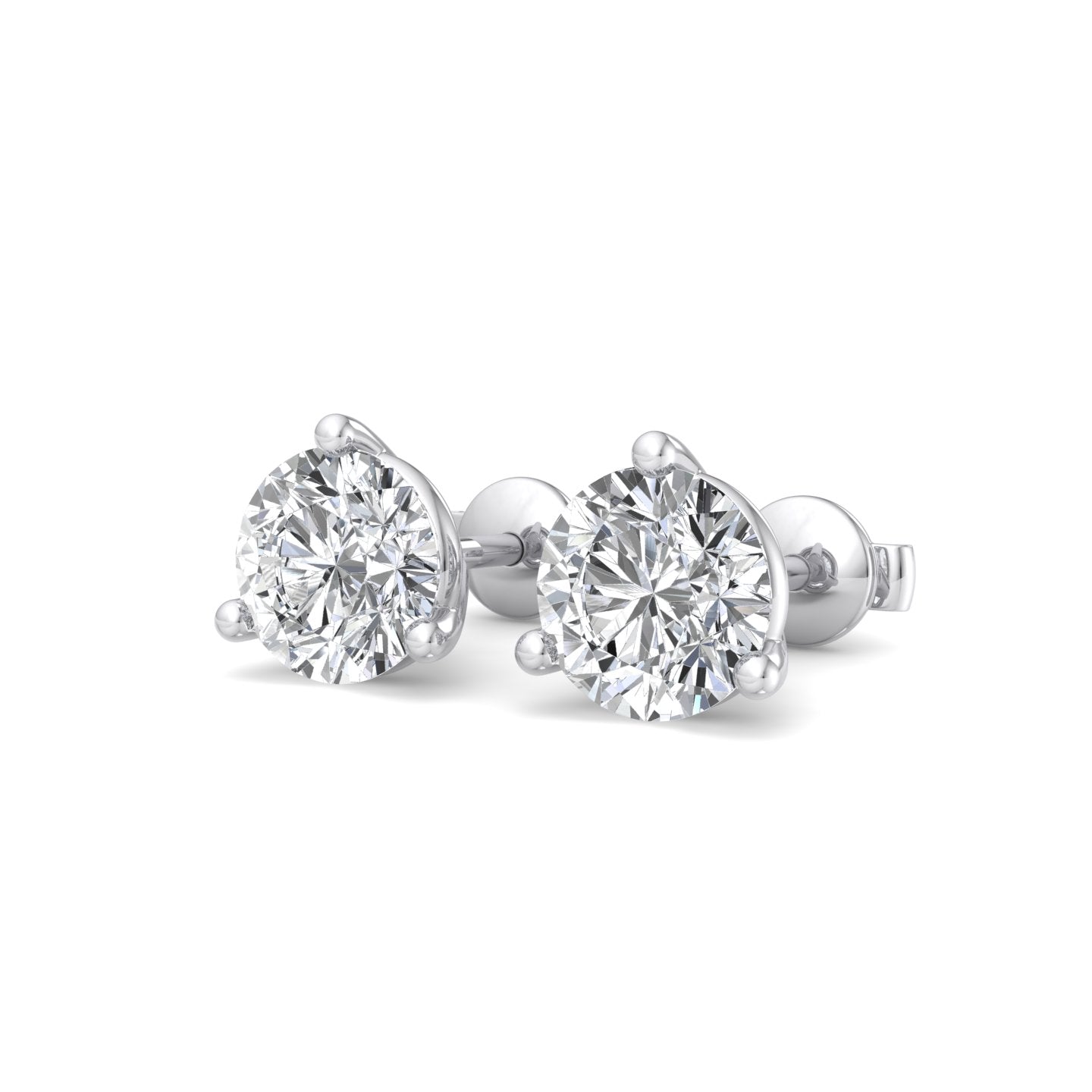 Round Cut Earrings - Krishnashray