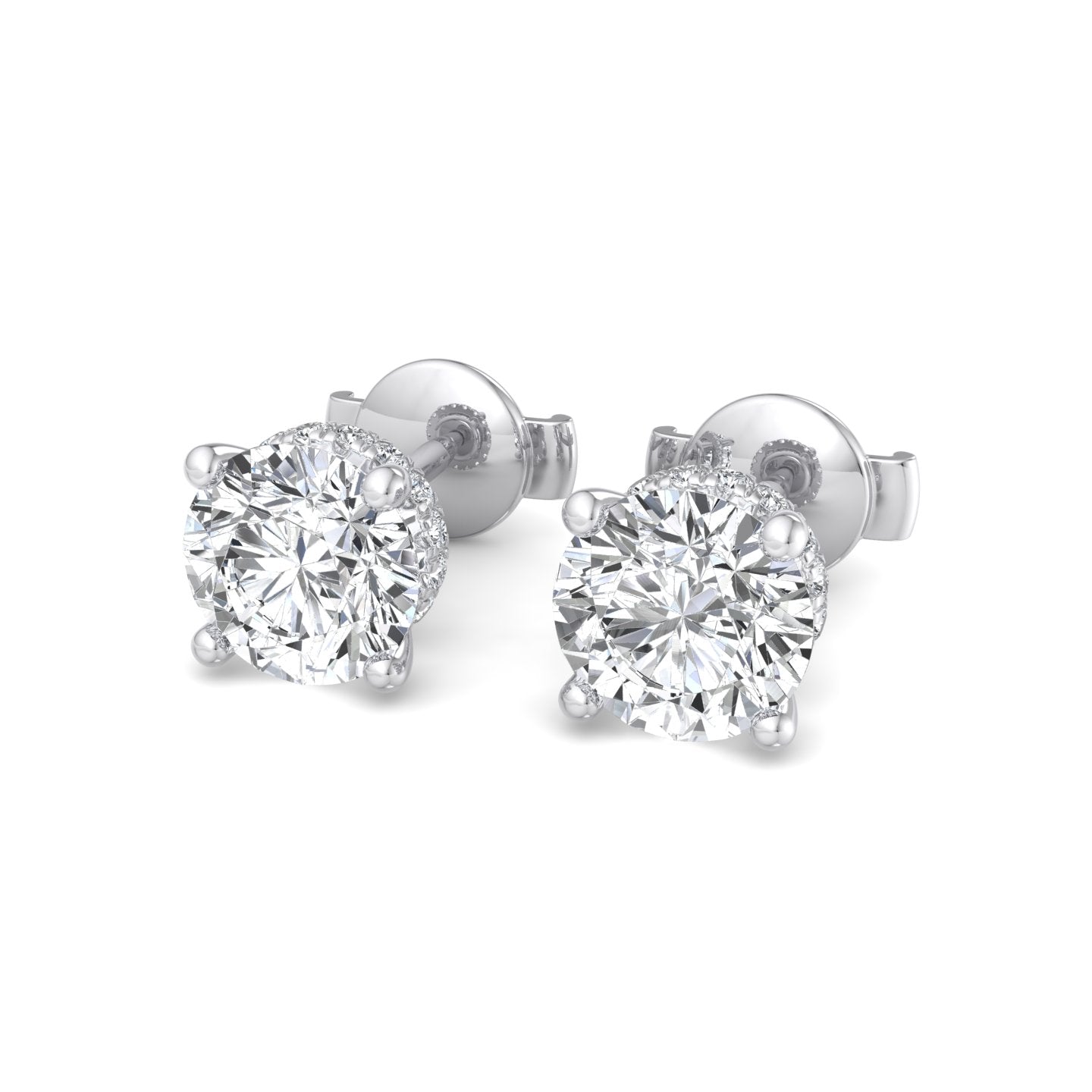 Double Diamond Drop Earrings - Krishnashray