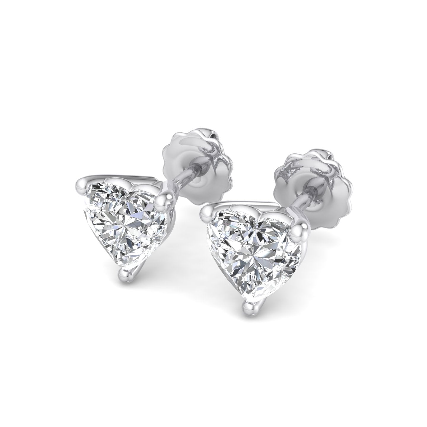 Sparkling Heart Earrings - Krishnashray