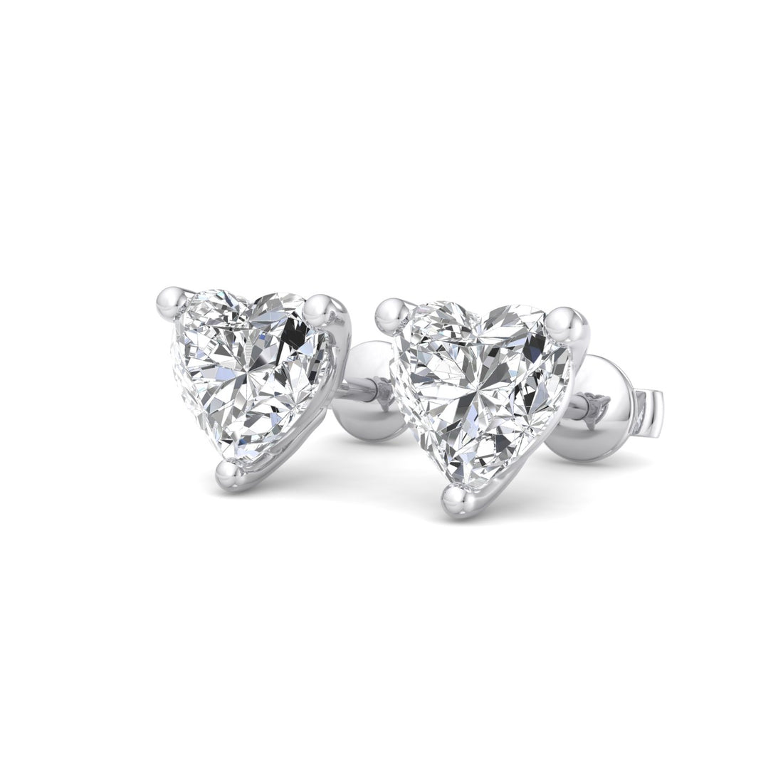 Lovely Heart Shaped Earrings - Krishnashray