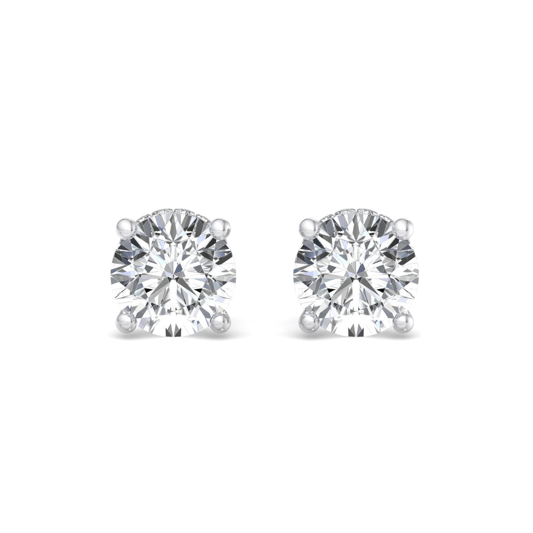 Double Diamond Drop Earrings - Krishnashray