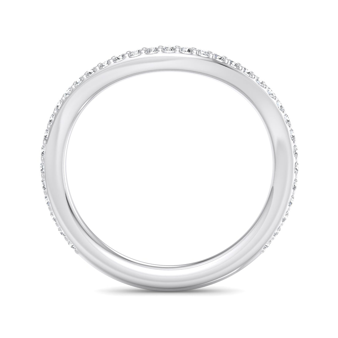Curved Diamond Ring - Krishnashray