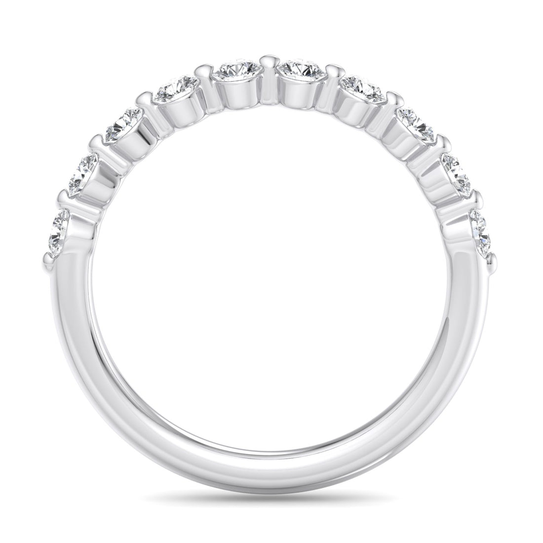Radiant Grace Diamond Half Eternity Band - Krishnashray
