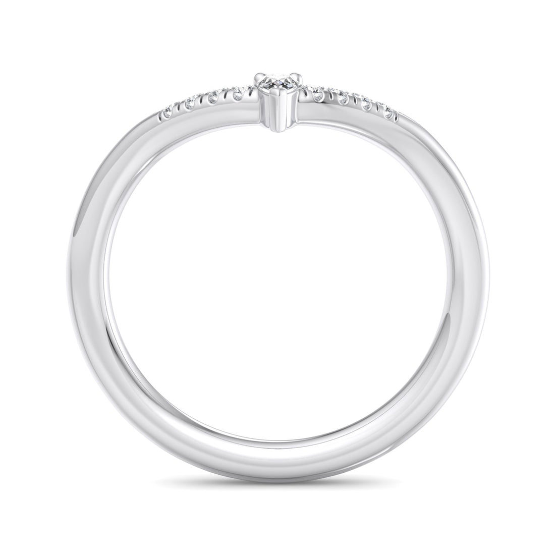 V-Shaped Diamond Ring - Krishnashray