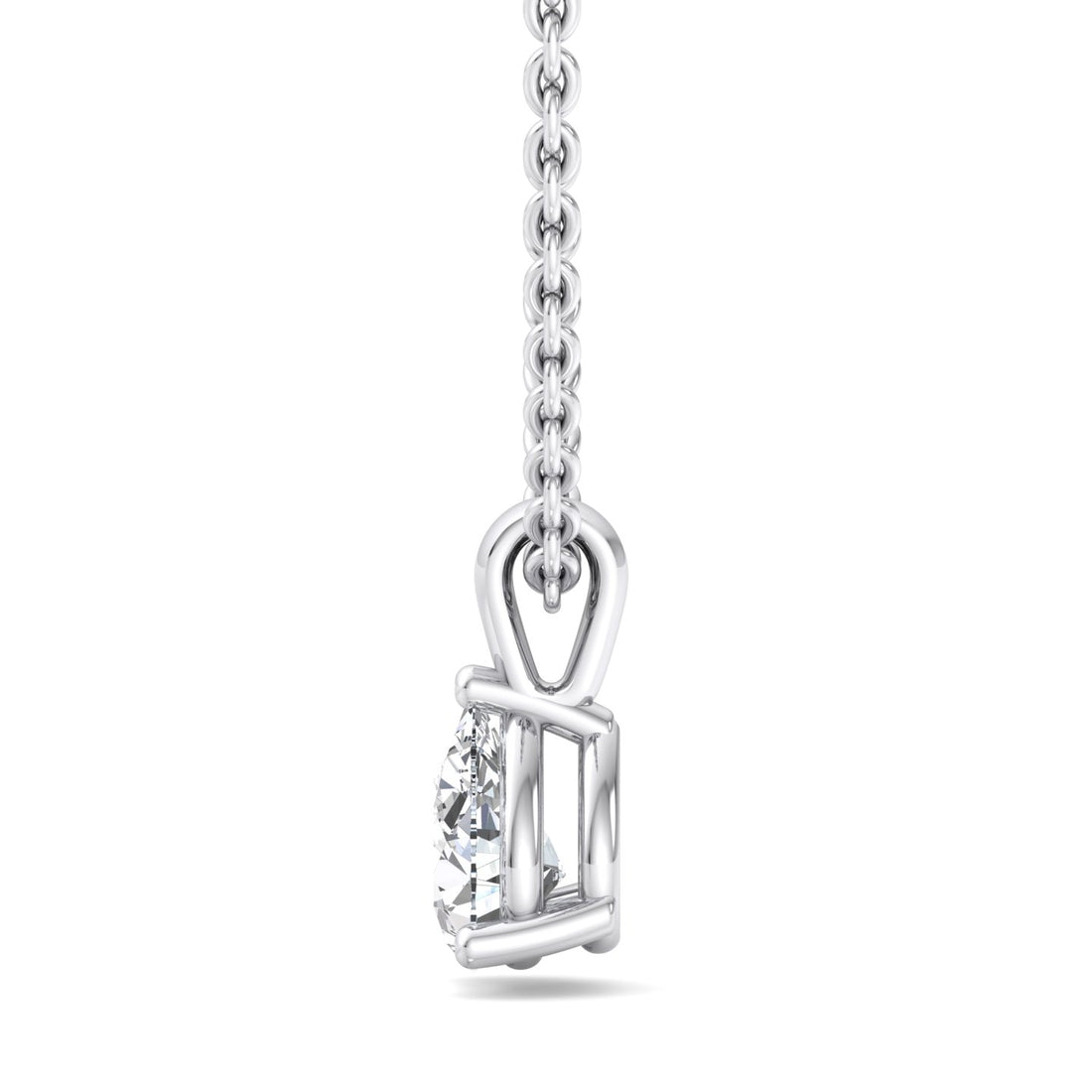 Pear-Shaped Diamond Pendant