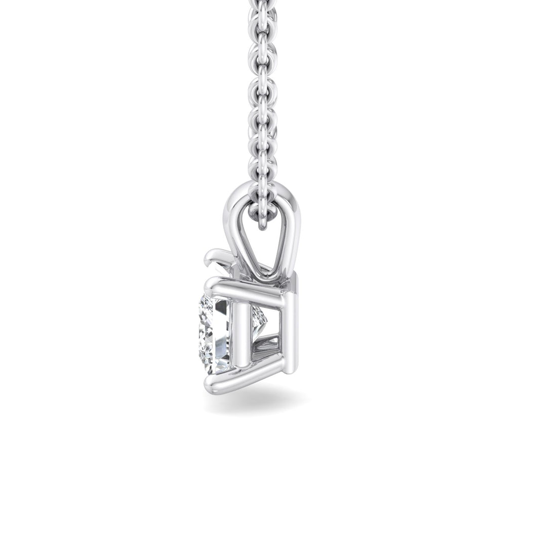 Regal Radiance Princess Cut Pendant - Krishnashray