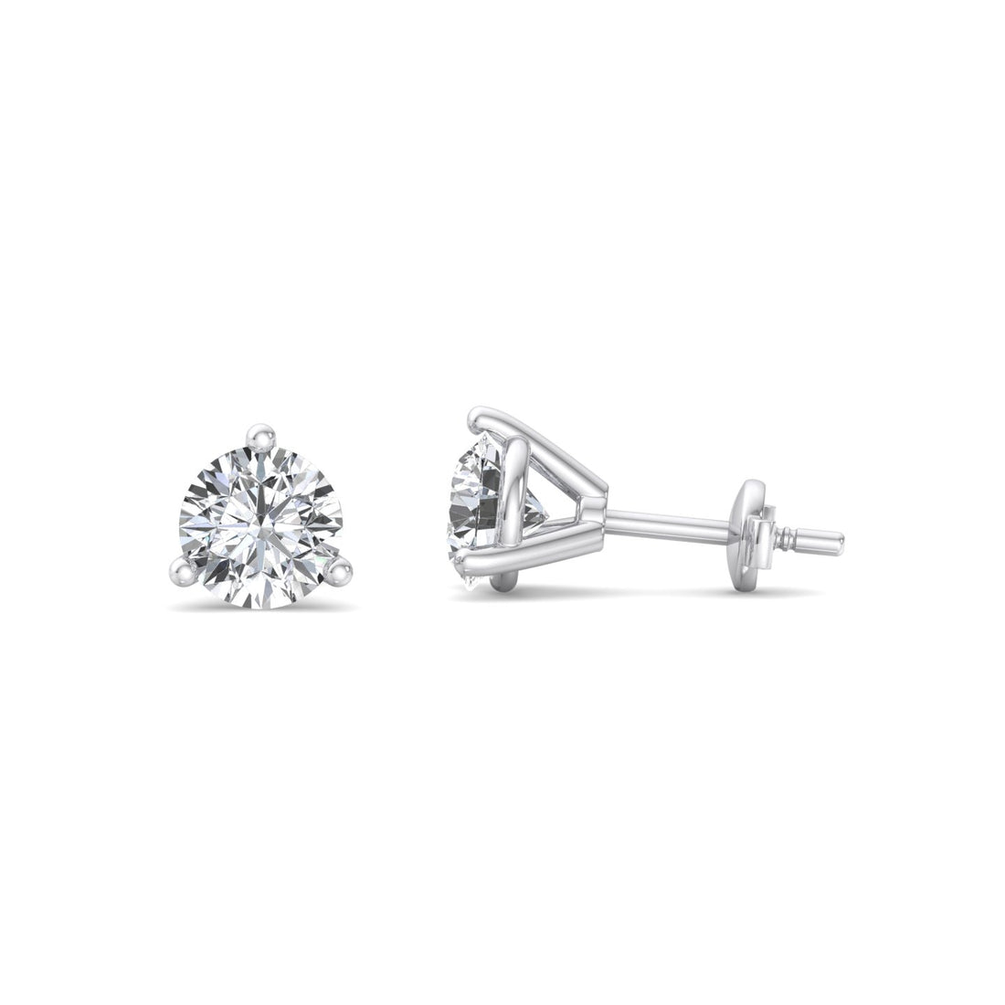 Round Cut Earrings - Krishnashray
