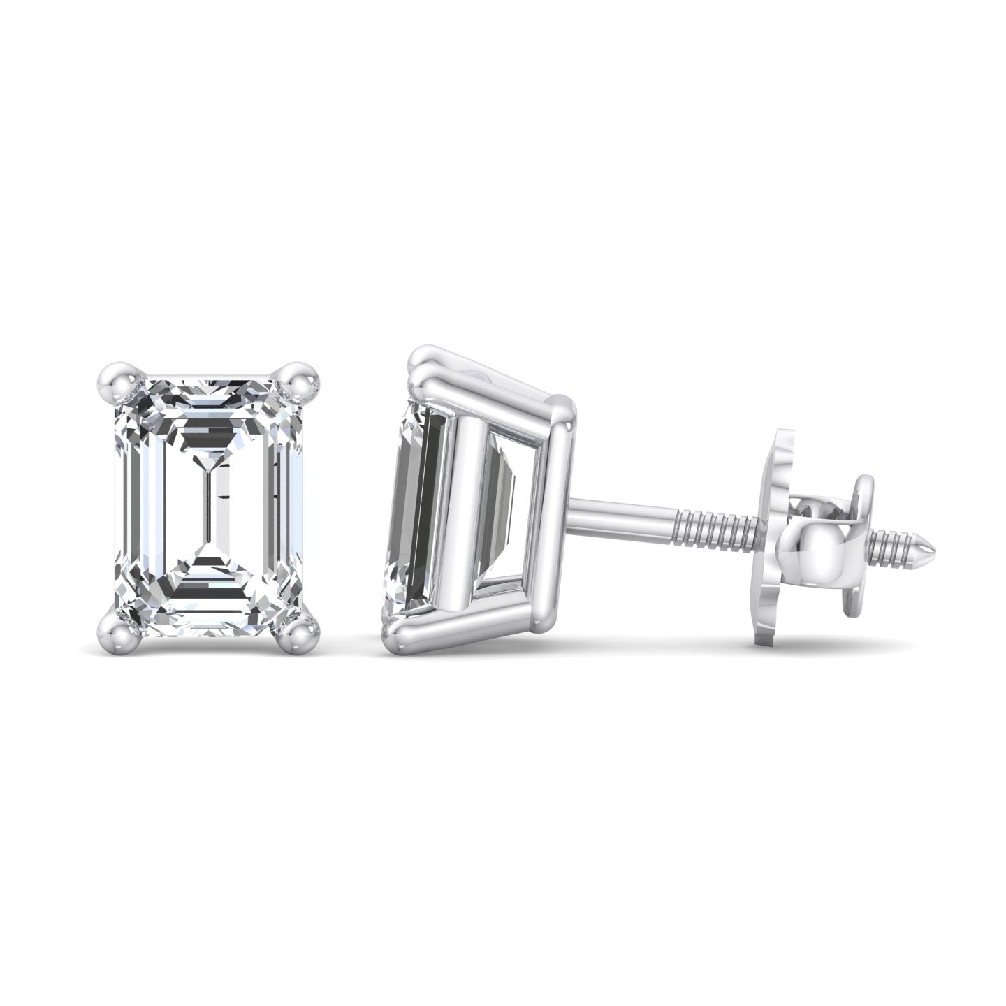 Golden Light Emerald Studs - Krishnashray