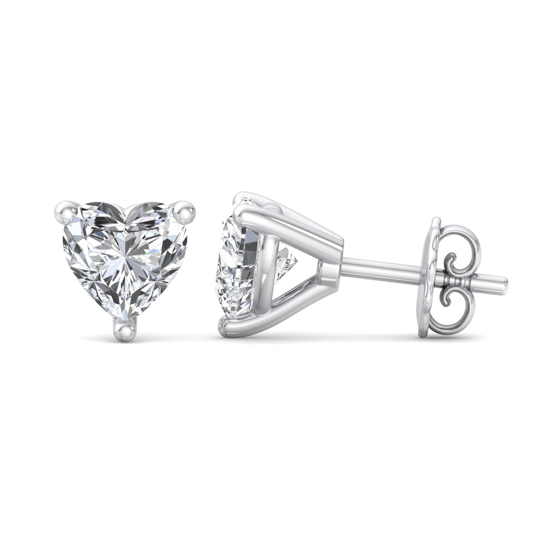 Sparkling Heart Earrings - Krishnashray