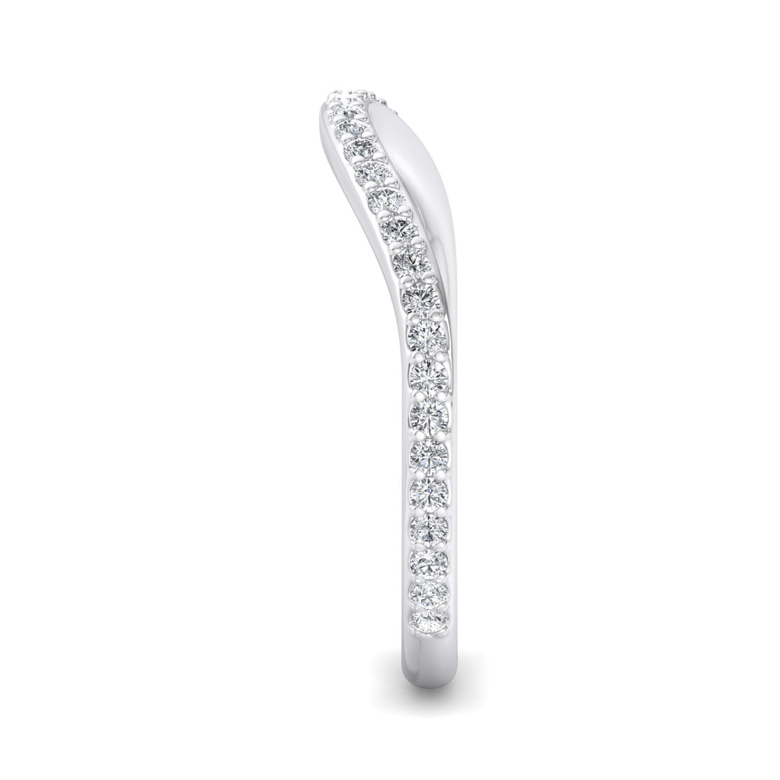 Curved Diamond Ring - Krishnashray