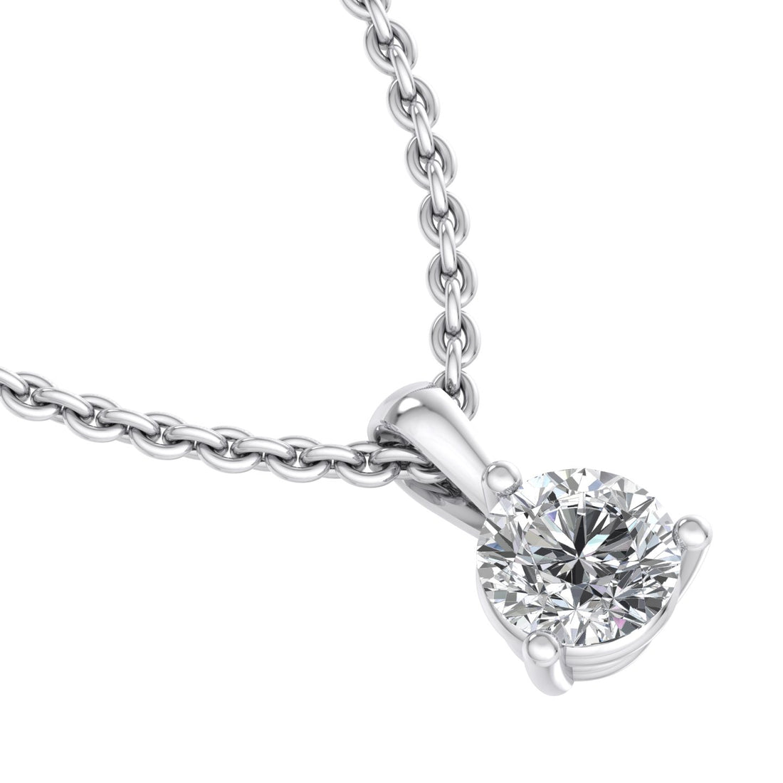 Elegant Solitaire Pendant