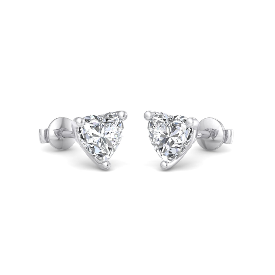 Lovely Heart Shaped Earrings - Krishnashray
