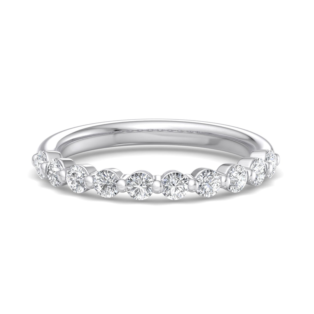 Radiant Grace Diamond Half Eternity Band - Krishnashray