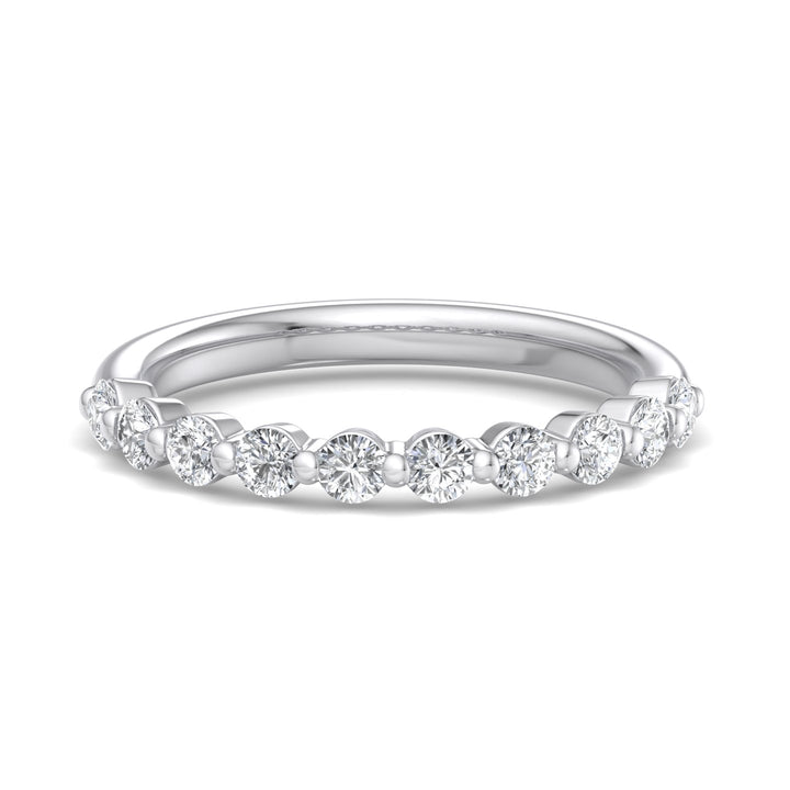 Radiant Grace Diamond Half Eternity Band - Krishnashray