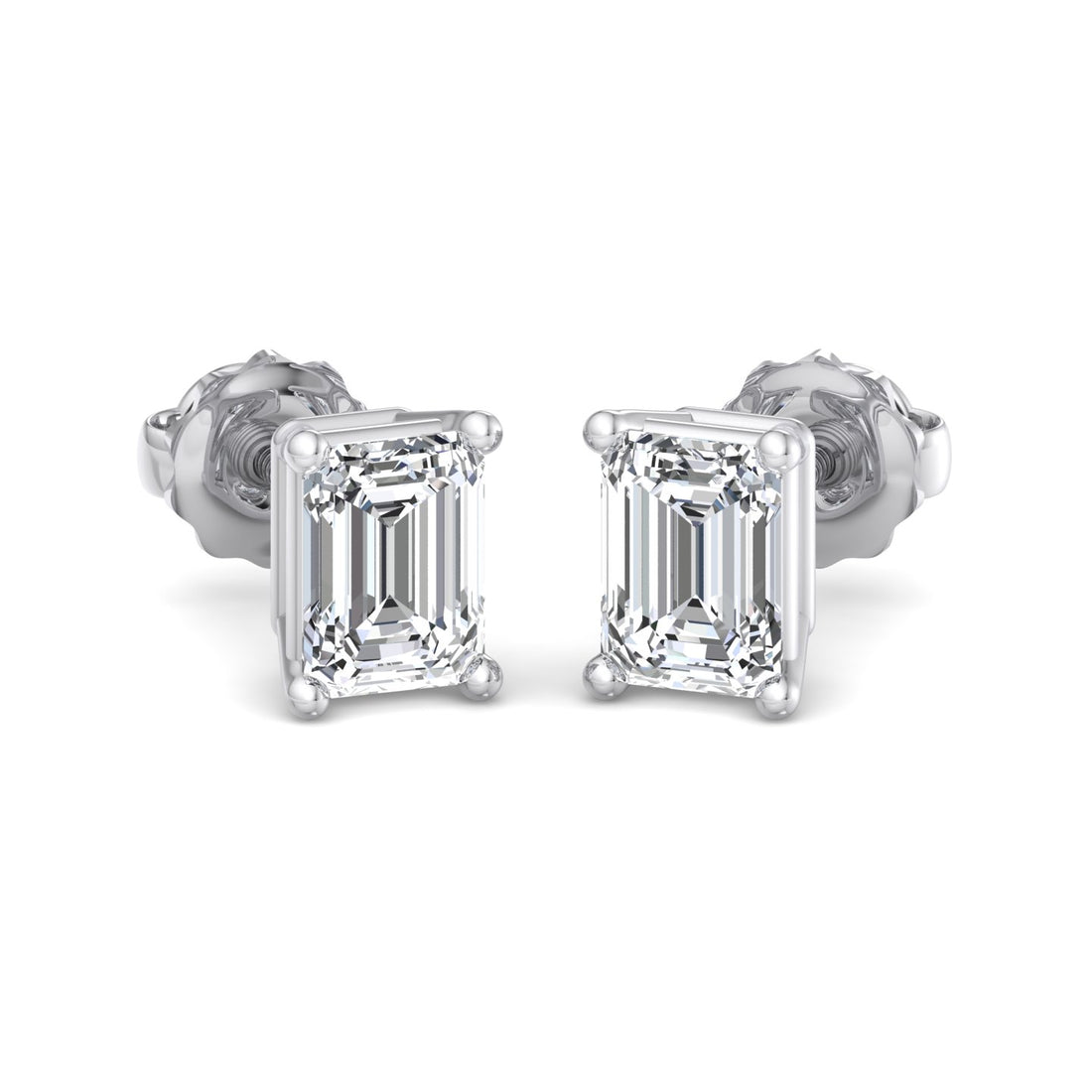 Golden Light Emerald Studs - Krishnashray