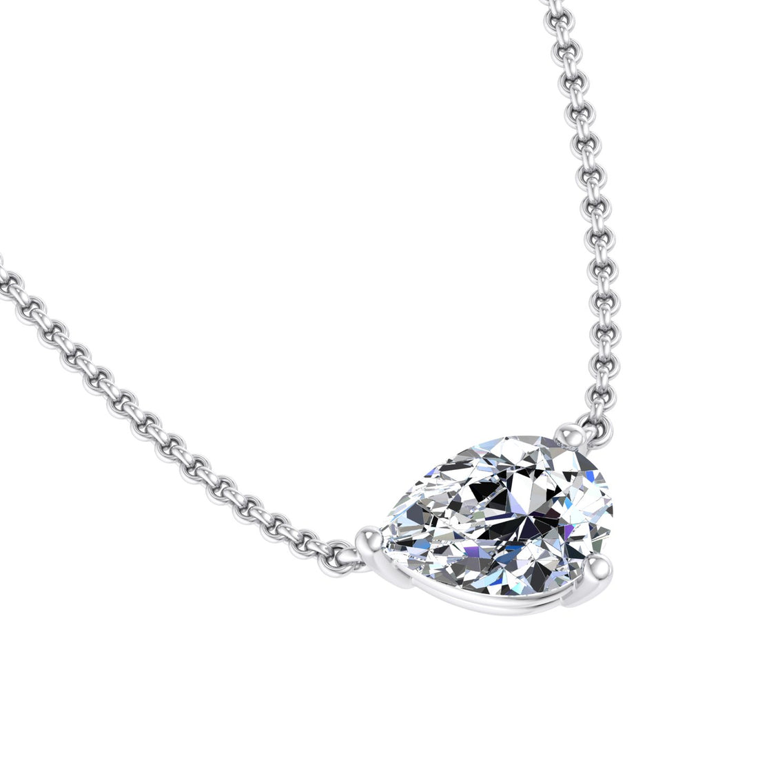 Gold Solitaire Pendant