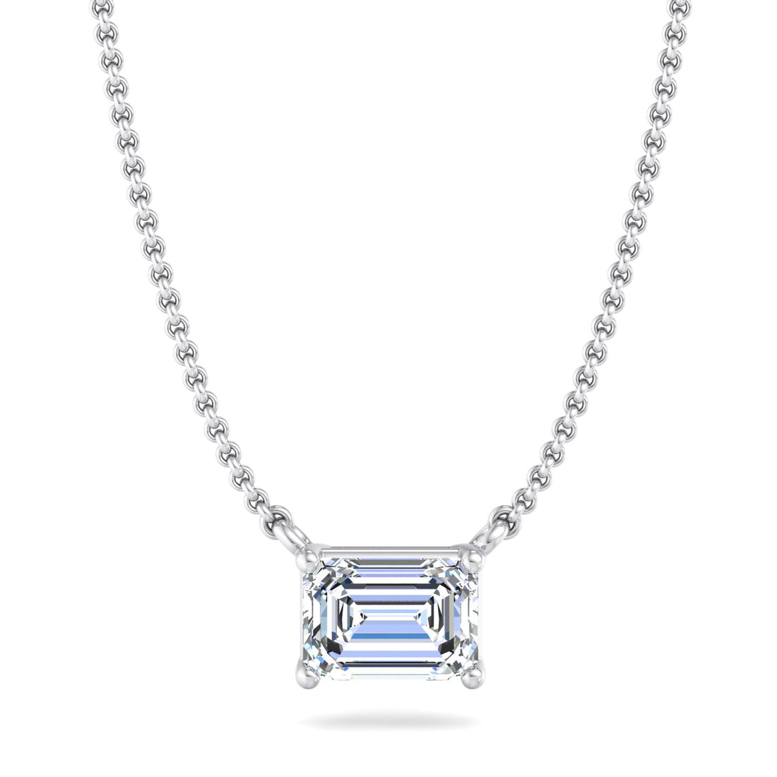 Silver Solitaire Pendant