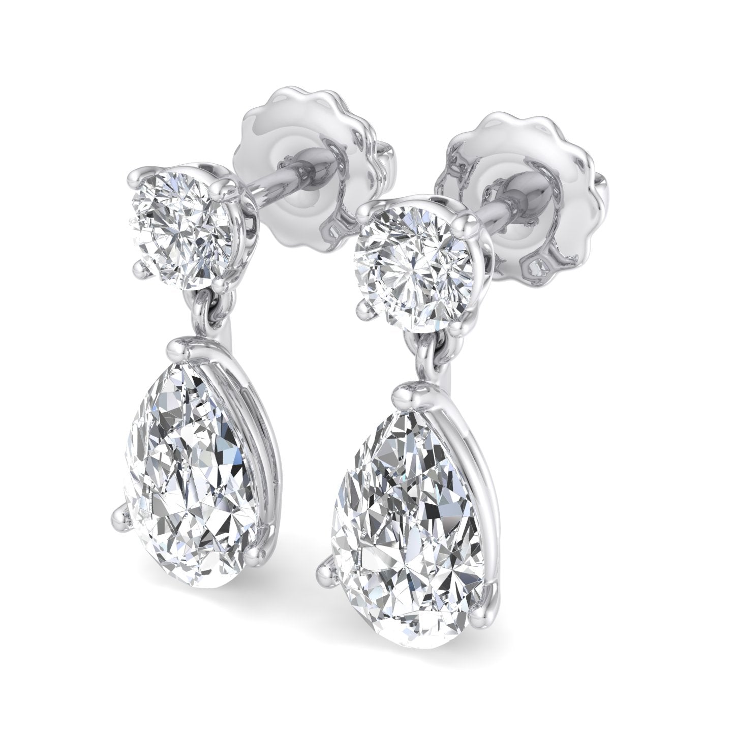 Modern bridal diamond earrings – Styled beyond Reliance Jewels Singapore