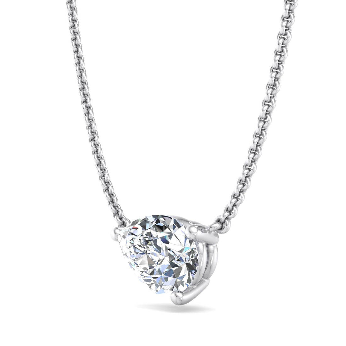 Gold Solitaire Pendant