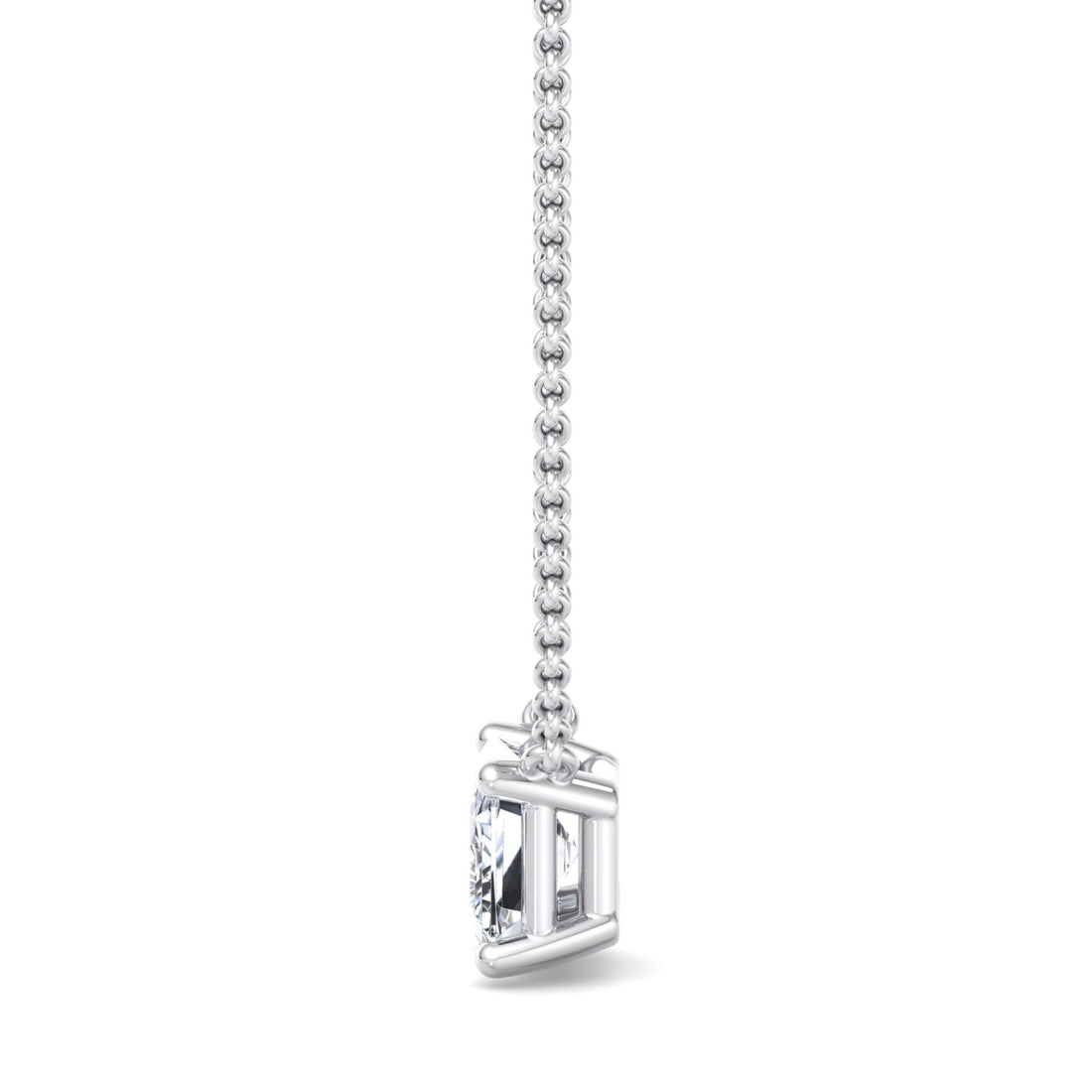 Square Cut Diamond Pendant