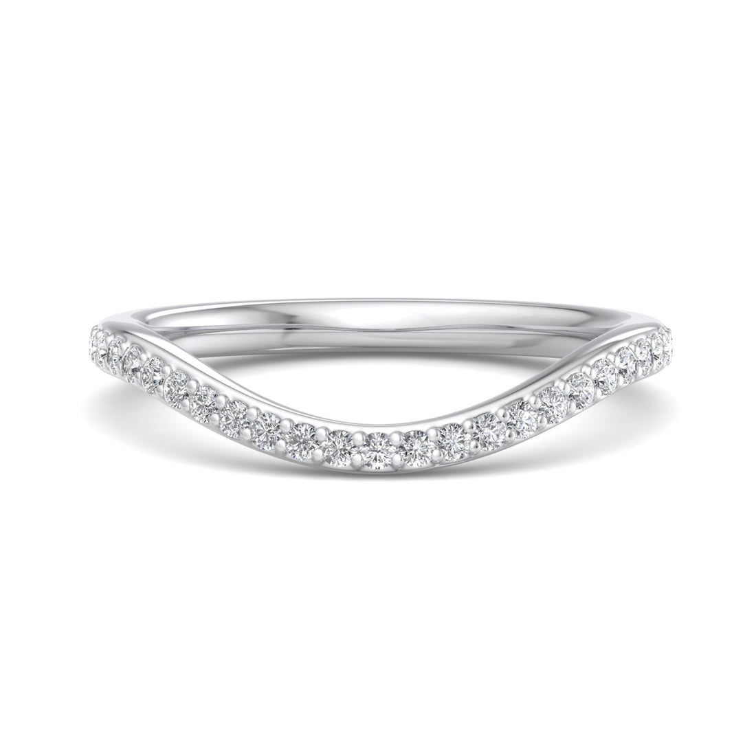 Curved Diamond Ring - Krishnashray