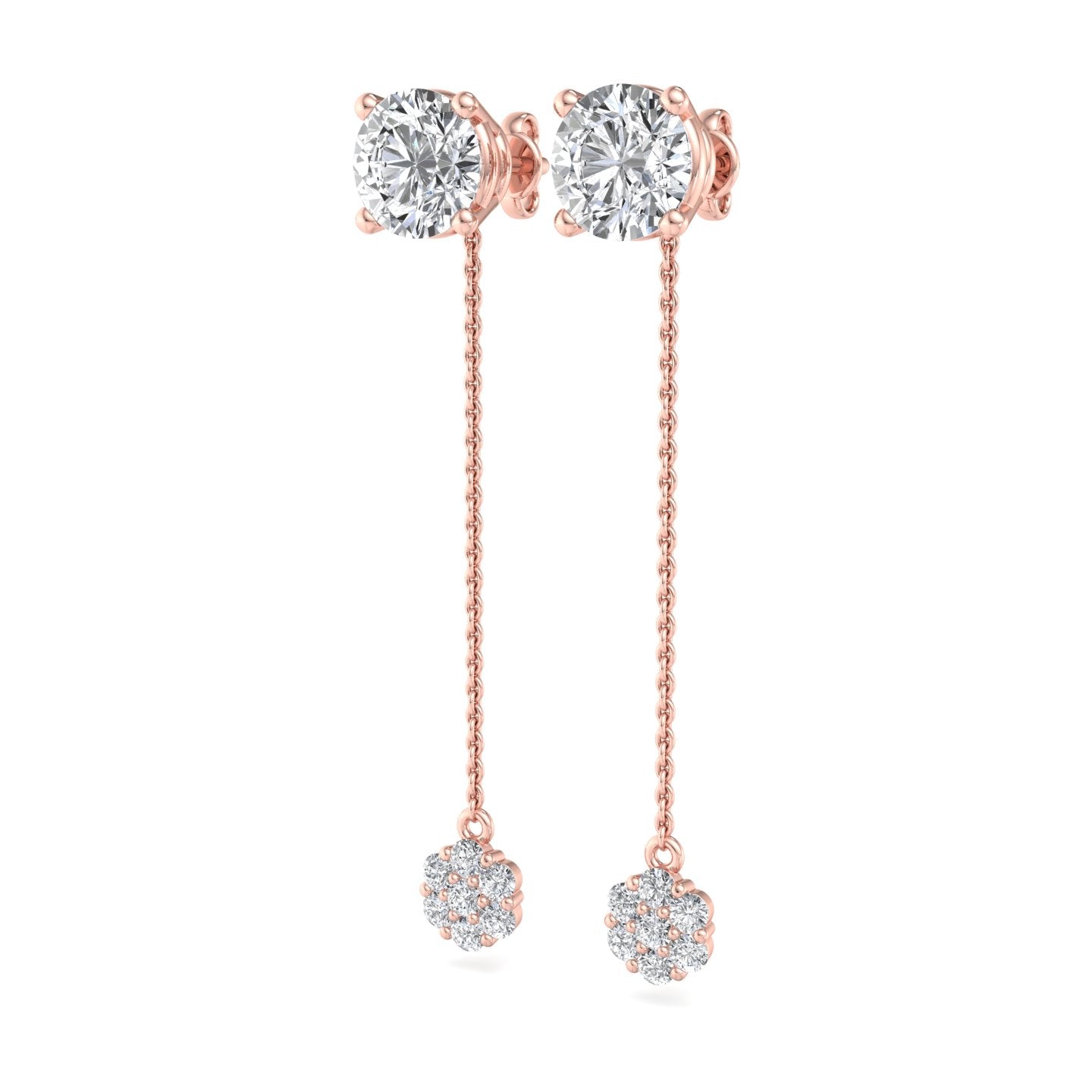 Diamond Dangle Earrings - Krishnashray