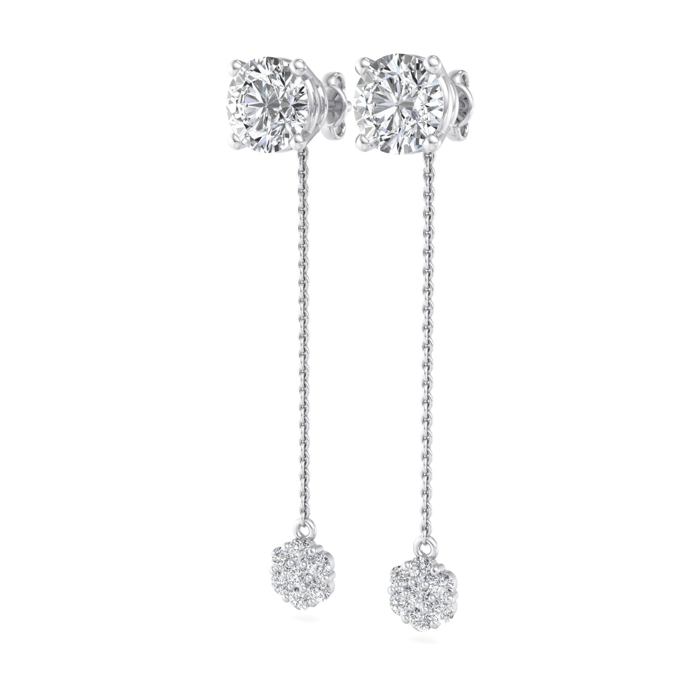 Diamond Dangle Earrings - Krishnashray