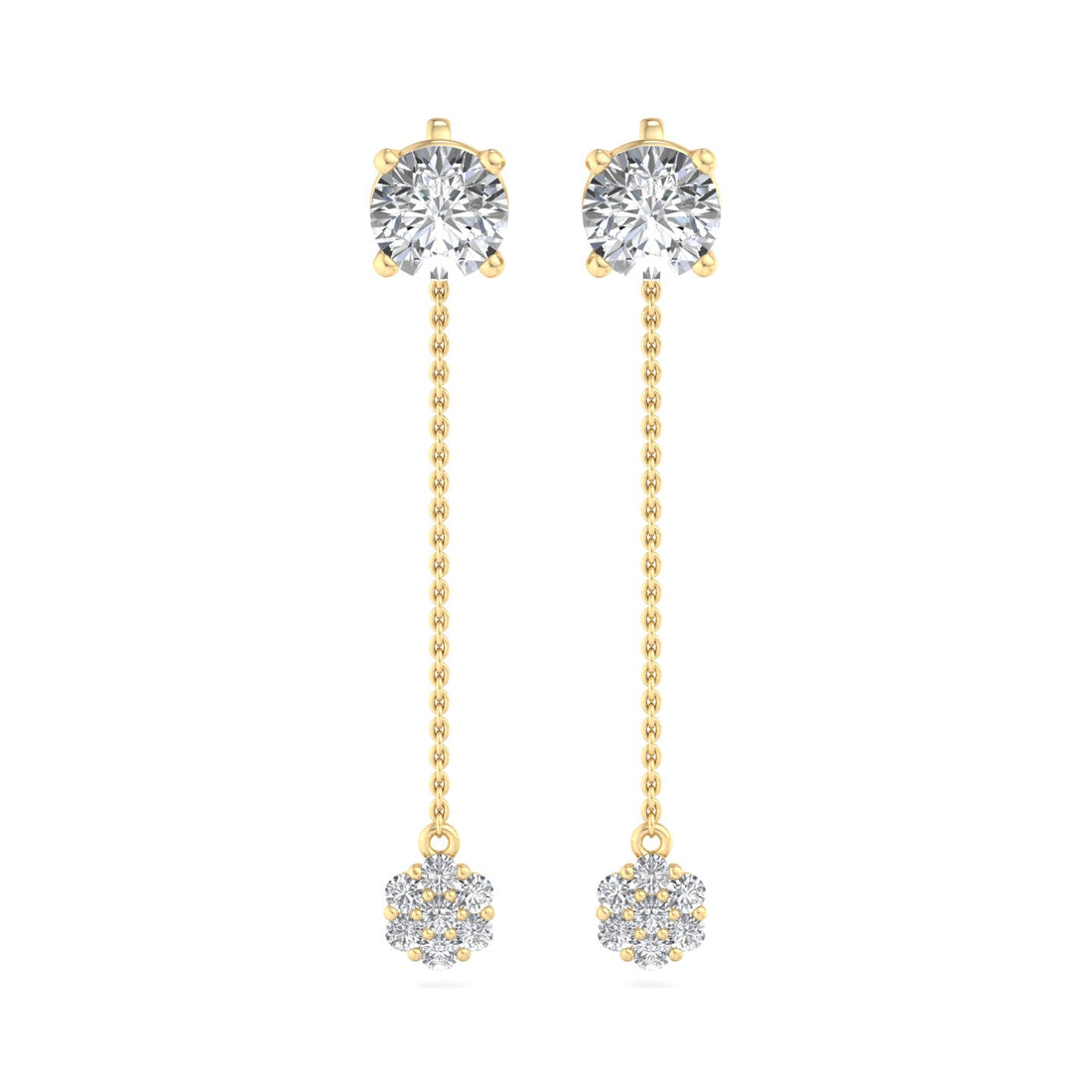 Diamond Dangle Earrings - Krishnashray