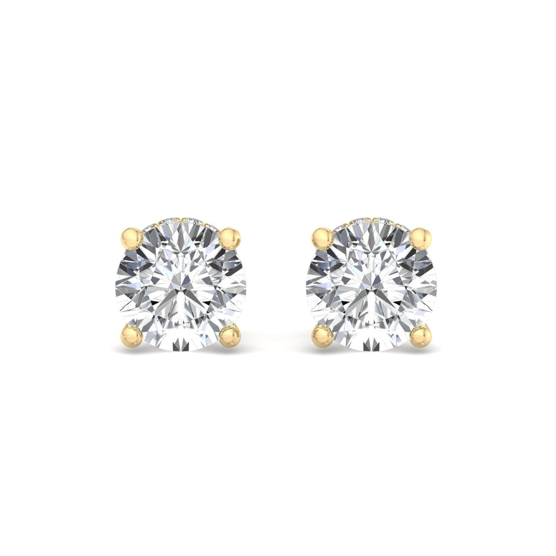 Double Diamond Drop Earrings - Krishnashray
