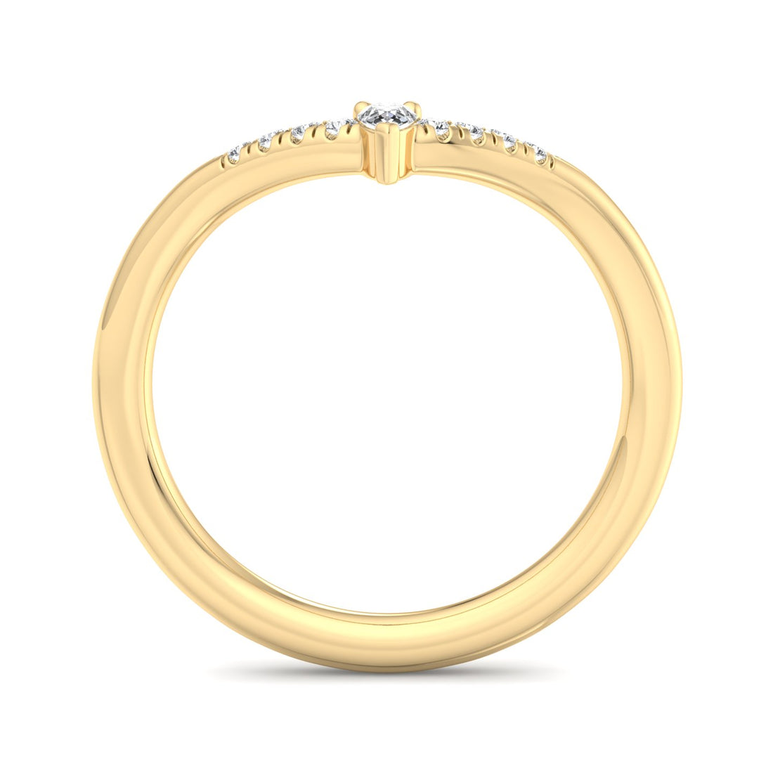 V-Shaped Diamond Ring - Krishnashray