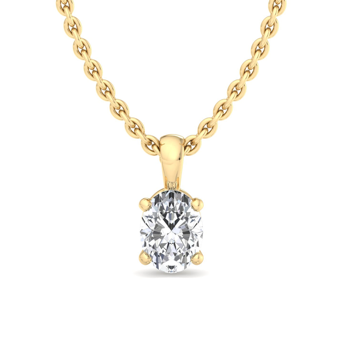 Royal Glow Oval Pendant - Krishnashray