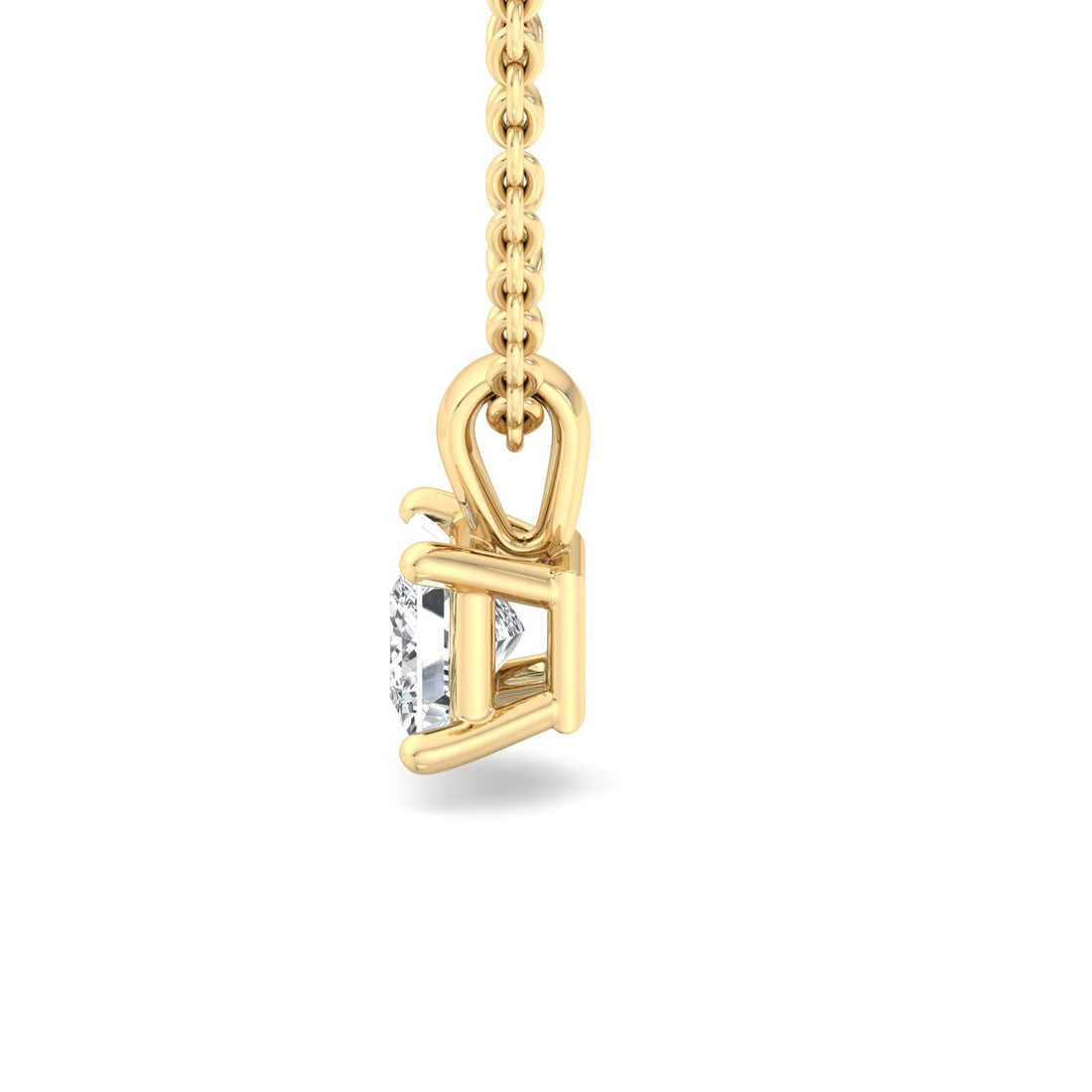 Regal Radiance Princess Cut Pendant - Krishnashray
