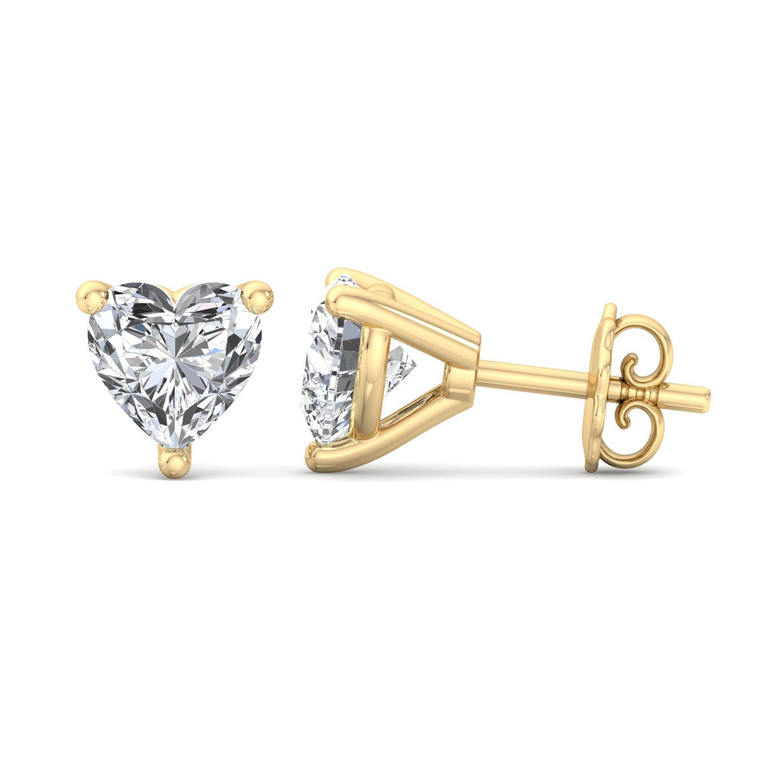 Sparkling Heart Earrings - Krishnashray