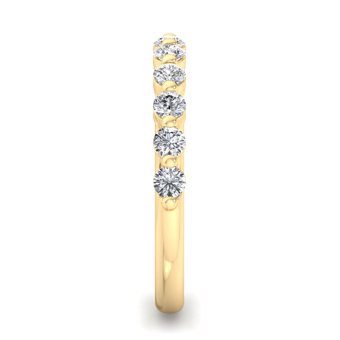 Radiant Grace Diamond Half Eternity Band - Krishnashray