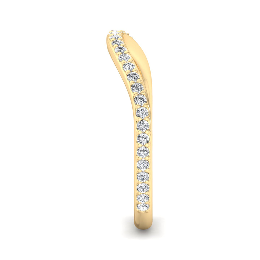 Curved Diamond Ring - Krishnashray
