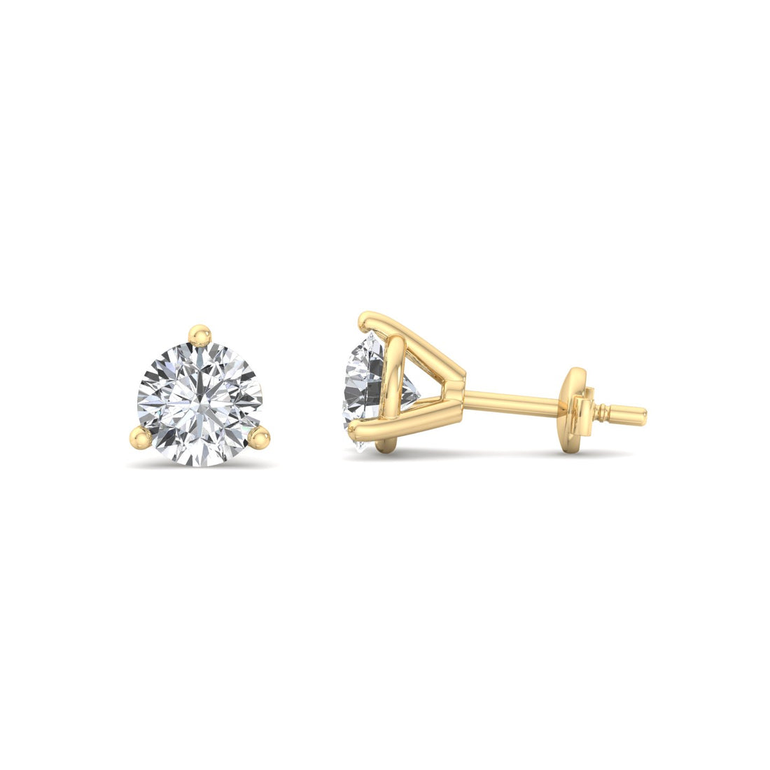 Round Cut Earrings - Krishnashray
