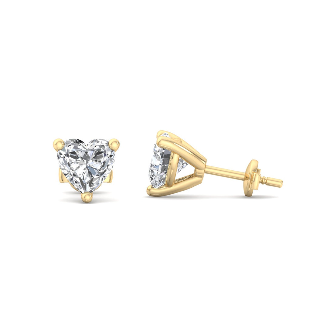 Lovely Heart Shaped Earrings - Krishnashray