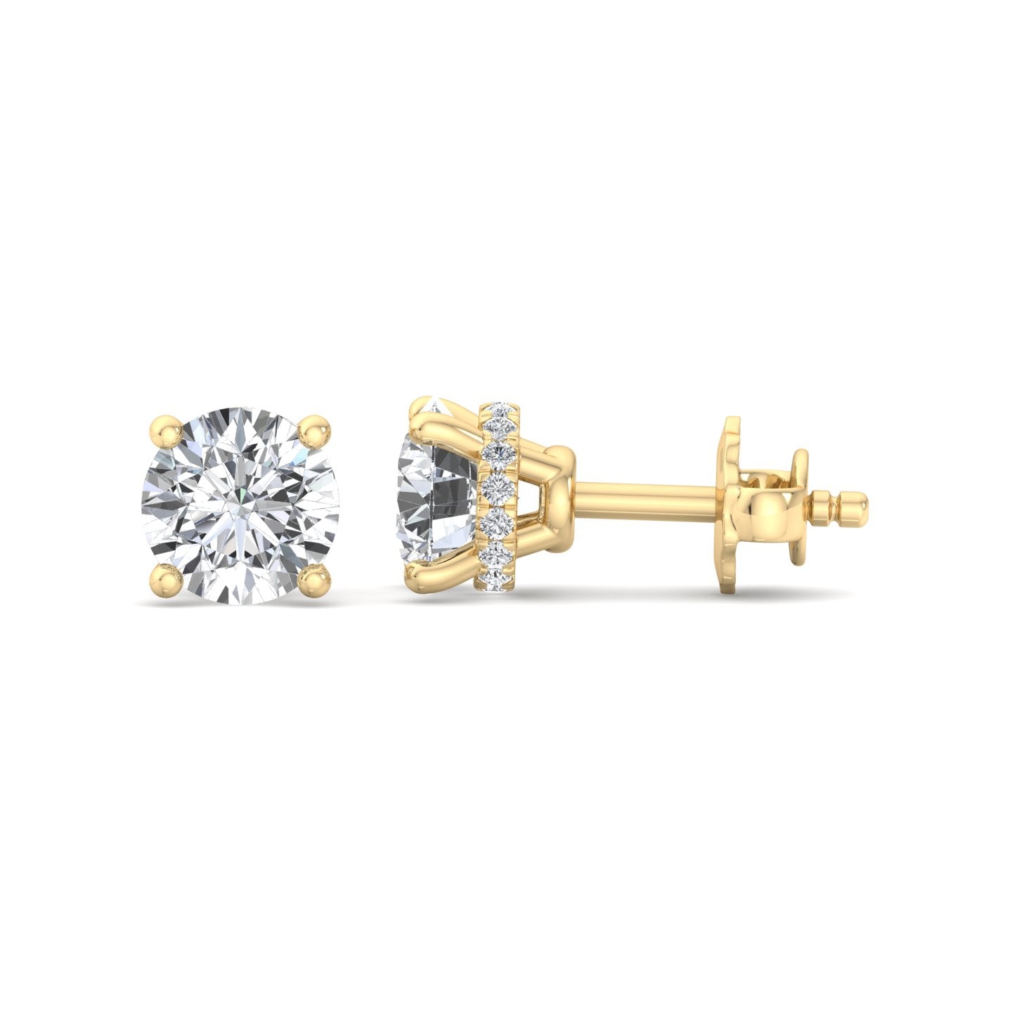 Diamond Stud Earrings - Krishnashray