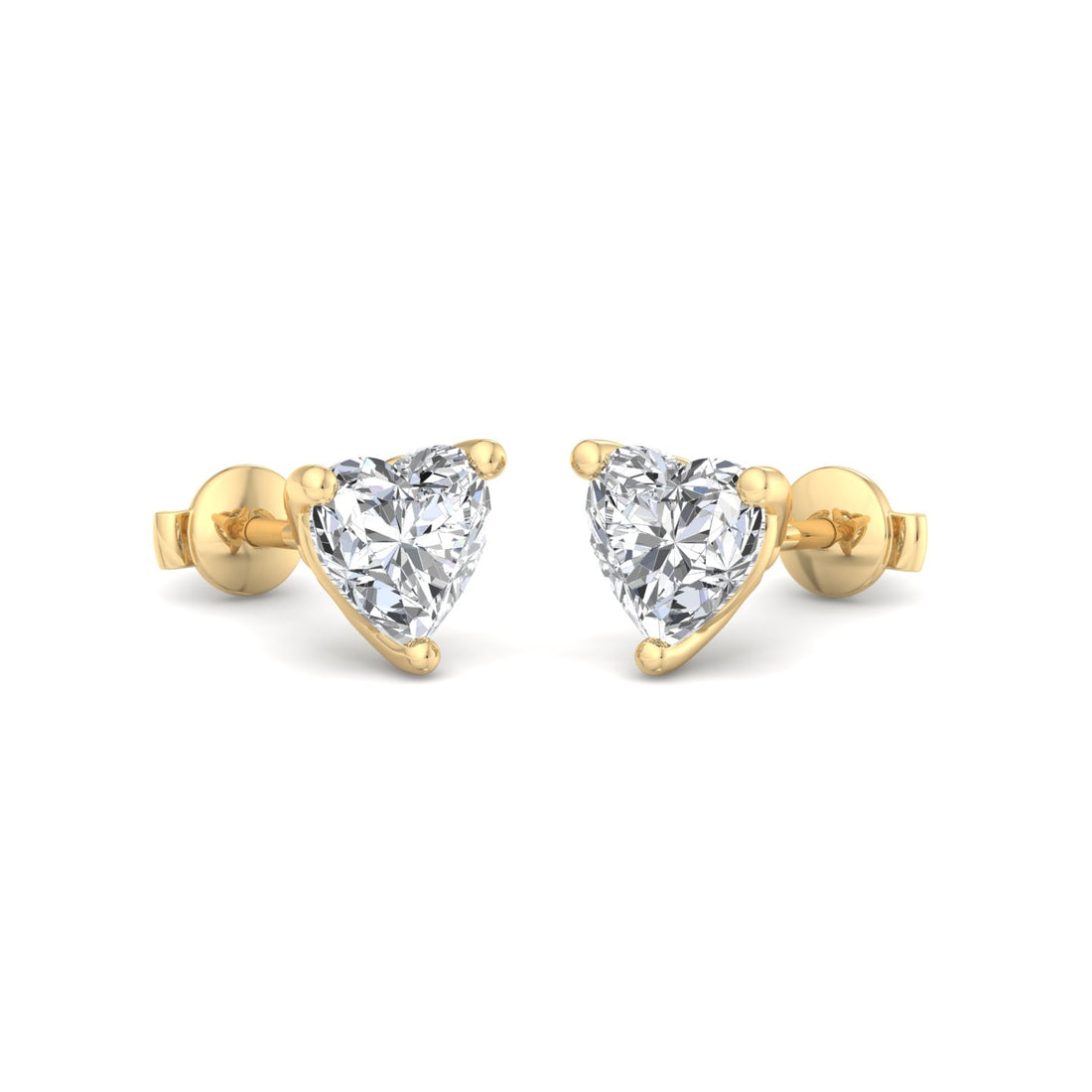 Lovely Heart Shaped Earrings - Krishnashray