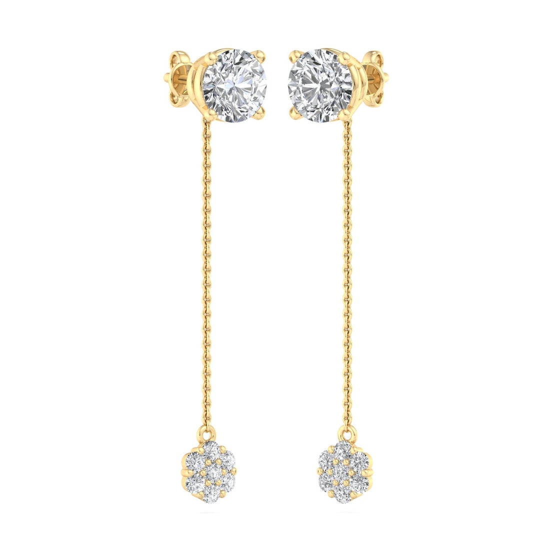 Diamond Dangle Earrings - Krishnashray