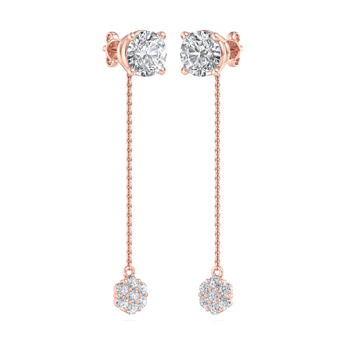Diamond Dangle Earrings - Krishnashray