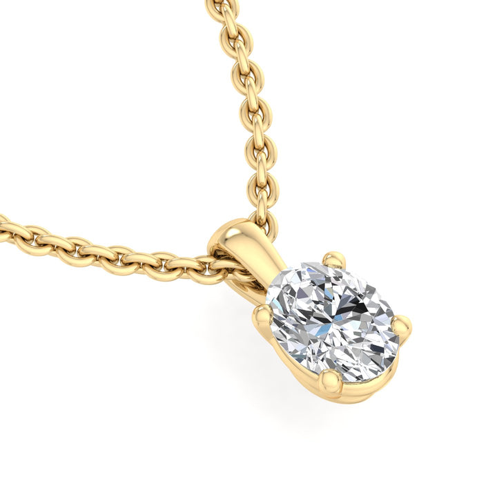Royal Glow Oval Pendant - Krishnashray