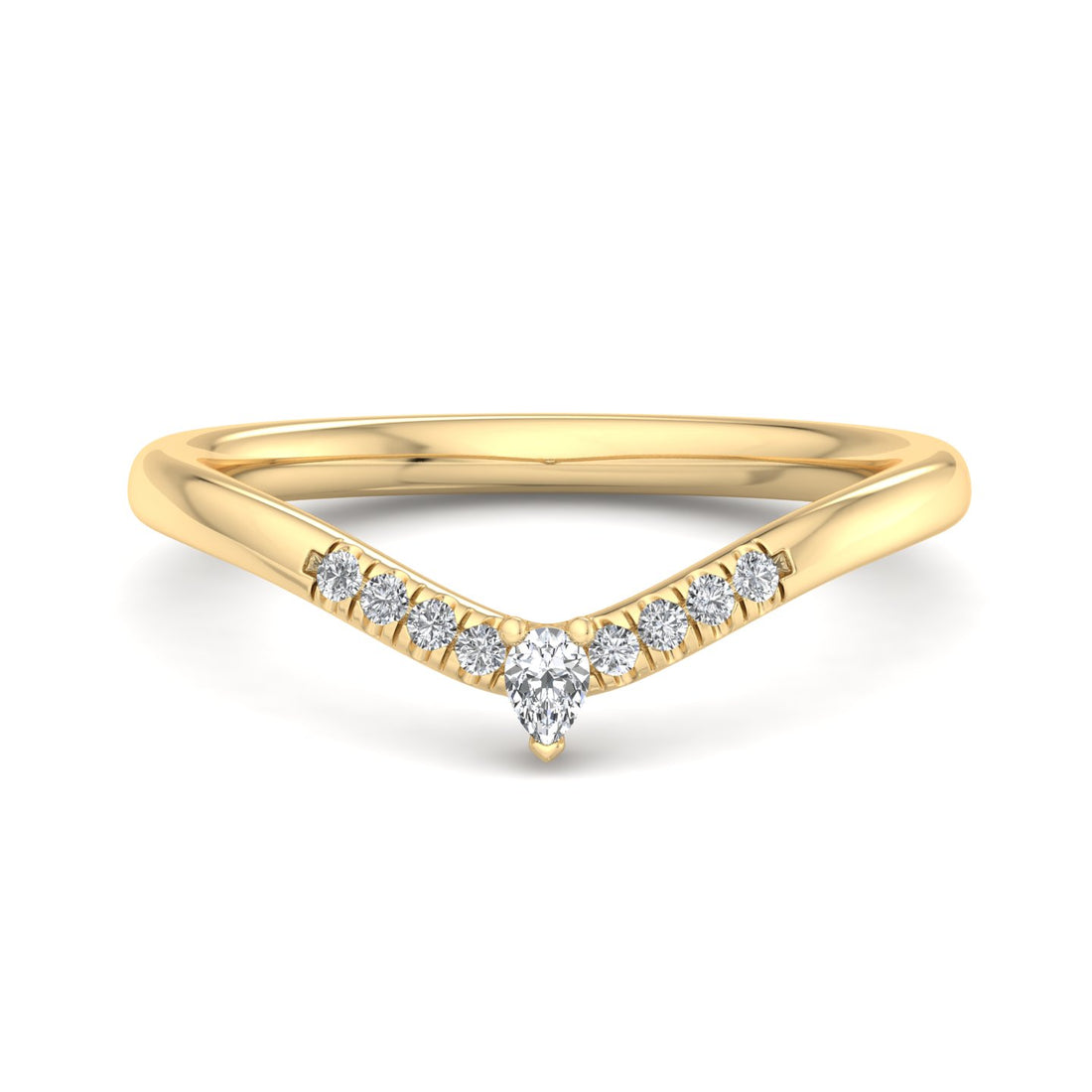 V-Shaped Diamond Ring - Krishnashray
