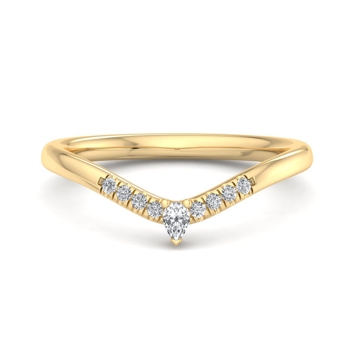 V-Shaped Diamond Ring - Krishnashray